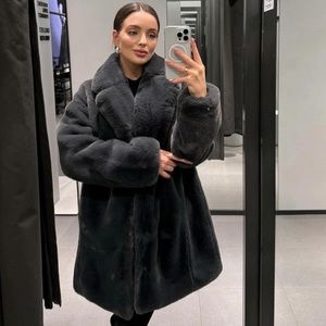 Zara faux fur coat